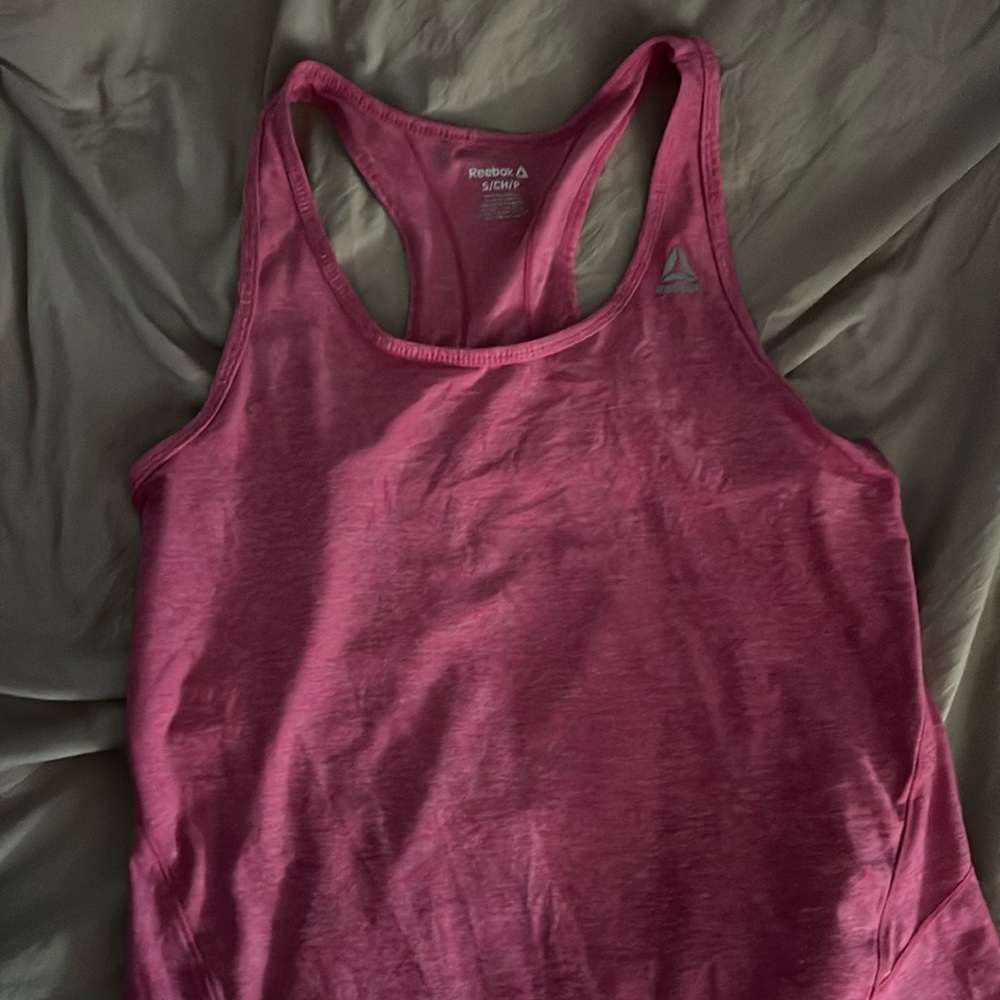 Pink activewear tank